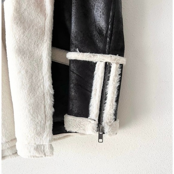 Anthropologie: Chaser Faux Suede Shearling Jacket​​​​​​​​​​​​ - Picture 7 of 8